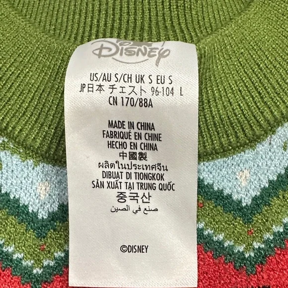 Disney Mickey Mouse Festive Sweater - Red, Green, White - Picture 3 of 6